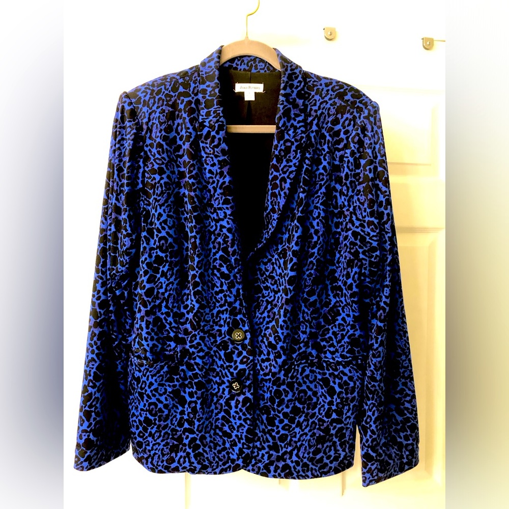 Joan Rivers animal print jacket